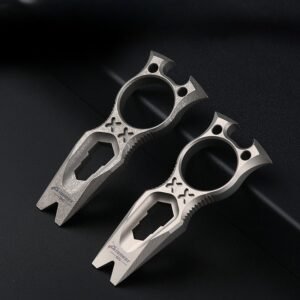 PioneerEDC Titanium Outdoor Multi-Functional Finger Guard,schlagring